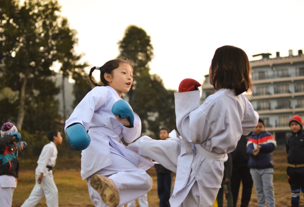 Kickboxen und Selbstverteidigung für Kinder